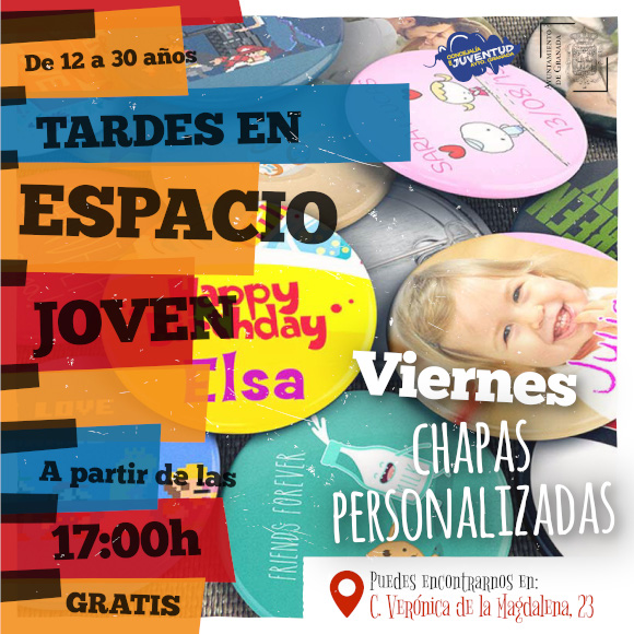 TARDES ESPACIO JOVEN. Viernes. TALLER DE CHAPAS.